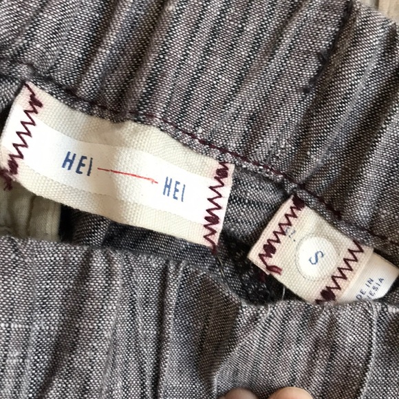 Anthropologie Elastic Waist Linen Pants - Picture 2 of 3